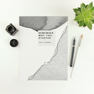 Daily Journal- daily guided, undated A5 journal/ habit tracker/ prioritise your thoughts, tasks & daily habits/gift/reflective
