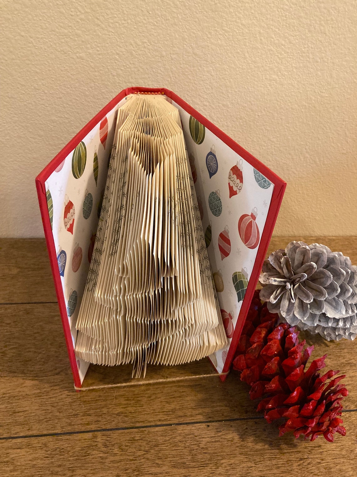 O Christmas Tree Book Fold Etsy