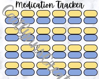 Medication Tracker Am Pm - Etsy