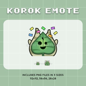 Korok Hype Emote | Zelda | BOTW | TOTK | Twitch Discord