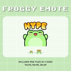 Froggy Emote | Froggy Hype | Twitch Discord