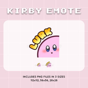 Kirby Emote | Kirby Lurk | Twitch Discord