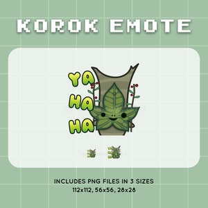 Korok Emote | Yahaha | Hype | Zelda | BOTW | TOTK | Twitch Discord