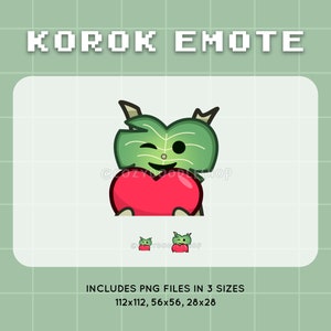 Korok Heart Love Emote | Zelda | BOTW | TOTK | Twitch Discord