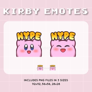 Kirby Emote | Kirby Hype | Twitch Discord