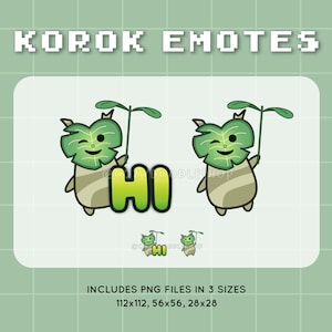 Korok Hi Emote | Zelda | BOTW | TOTK | Twitch Discord