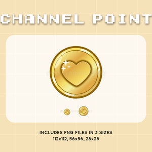 Heart Coin | Channel Point | Emote | Twitch Discord