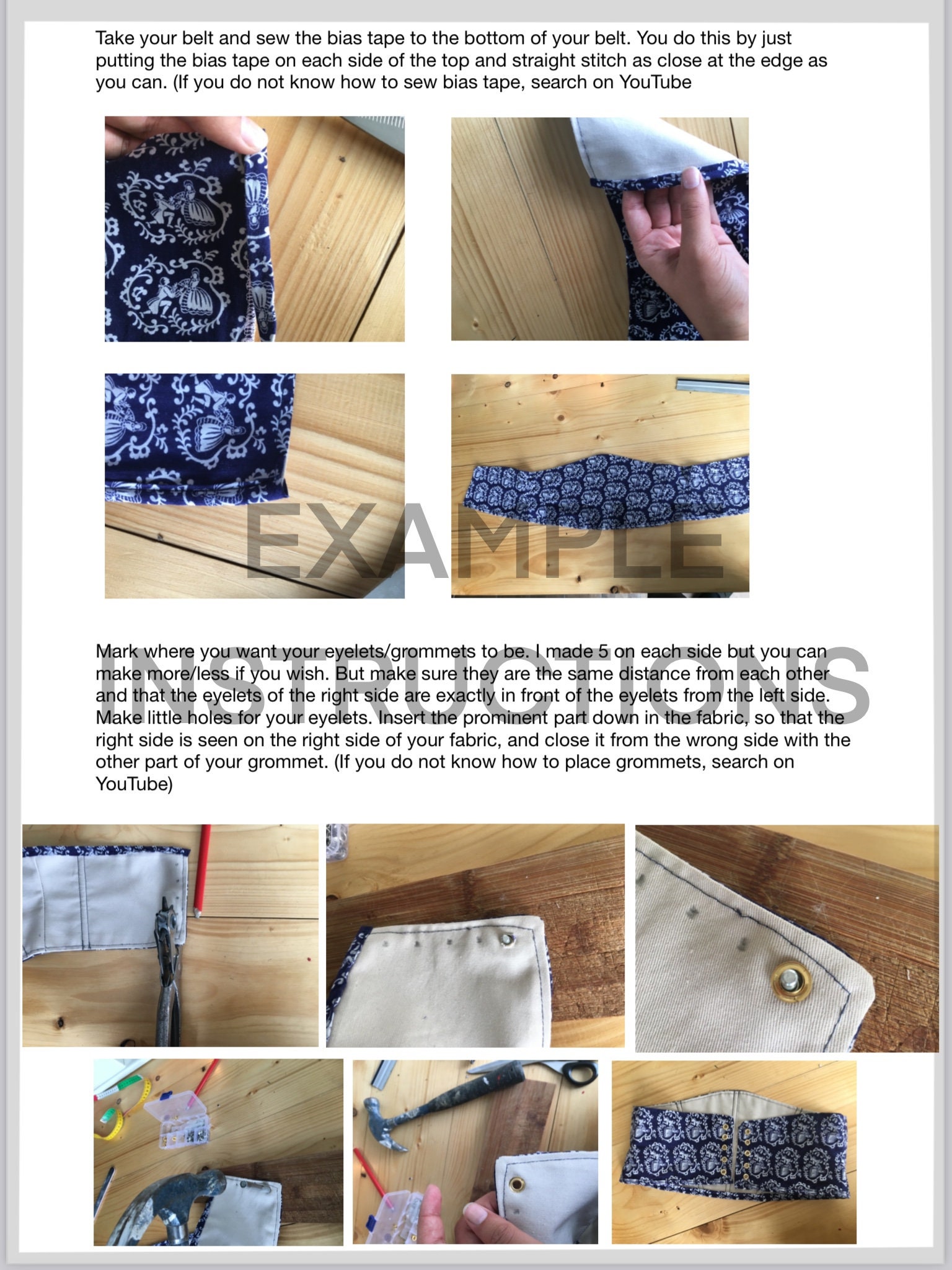 Corset Belt Pattern Sewing Pattern Corset Pattern PDF Digital Sewing  Pattern Corset Underbust Corset Vest Pattern PDF Download 