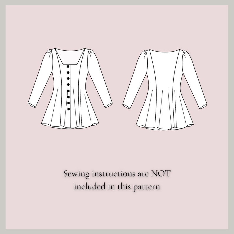 Dress Sewing Pattern, Button Front Dress Pattern, Flared Dress Pattern, Summer Dress Pattern, Easy Dress Pattern, Digital PDF Sewing Pattern image 2