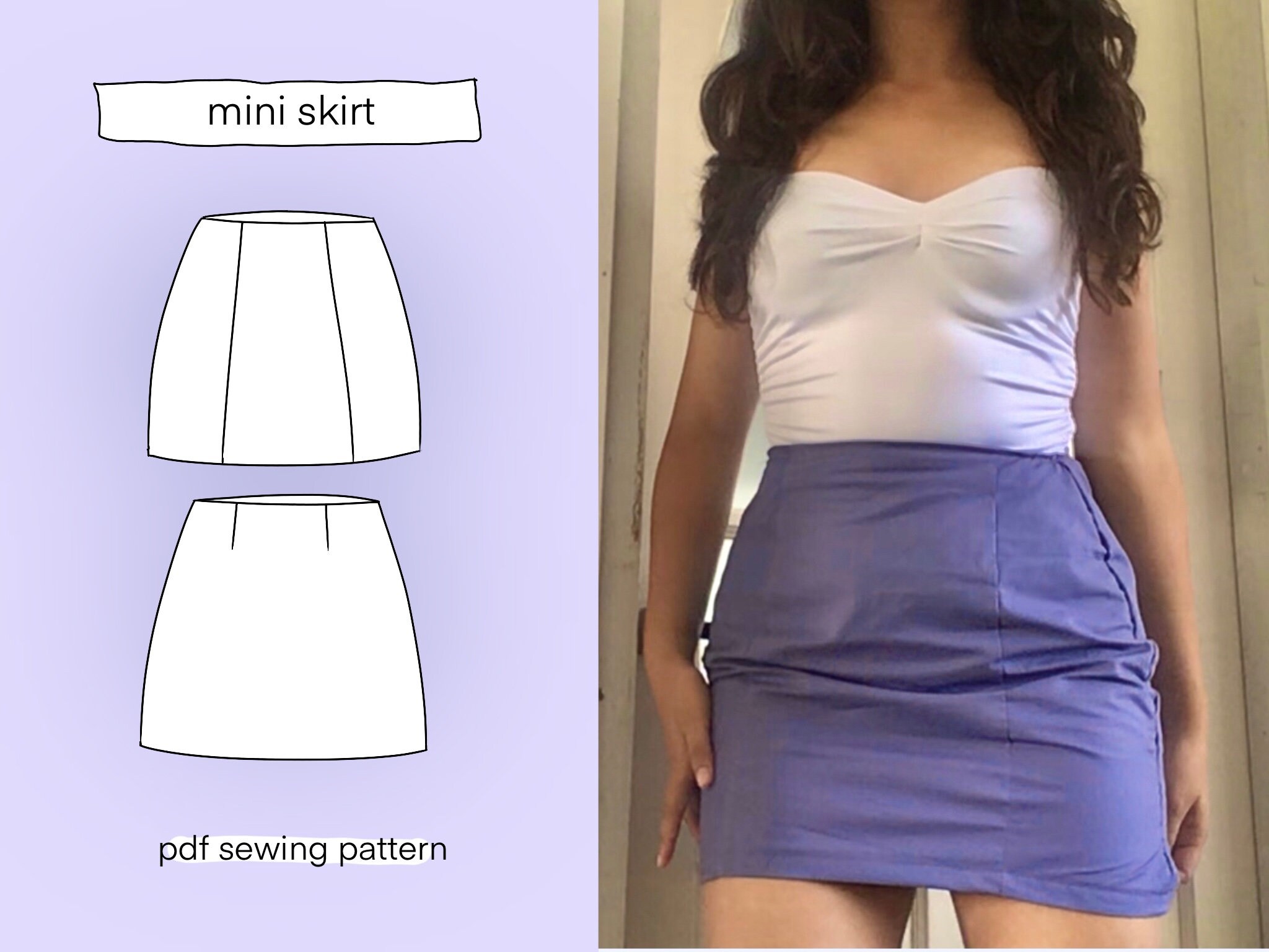 diy satin mini skirt