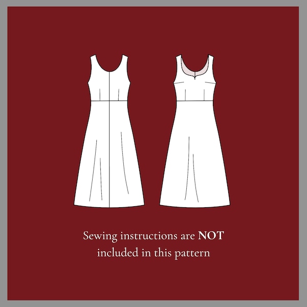 Sweetheart hals jurk patroon, Bodycon jurk patroon, zomerjurk naaipatroon, Midi jurk patroon, eenvoudig jurk patroon, US 2-20 PDF