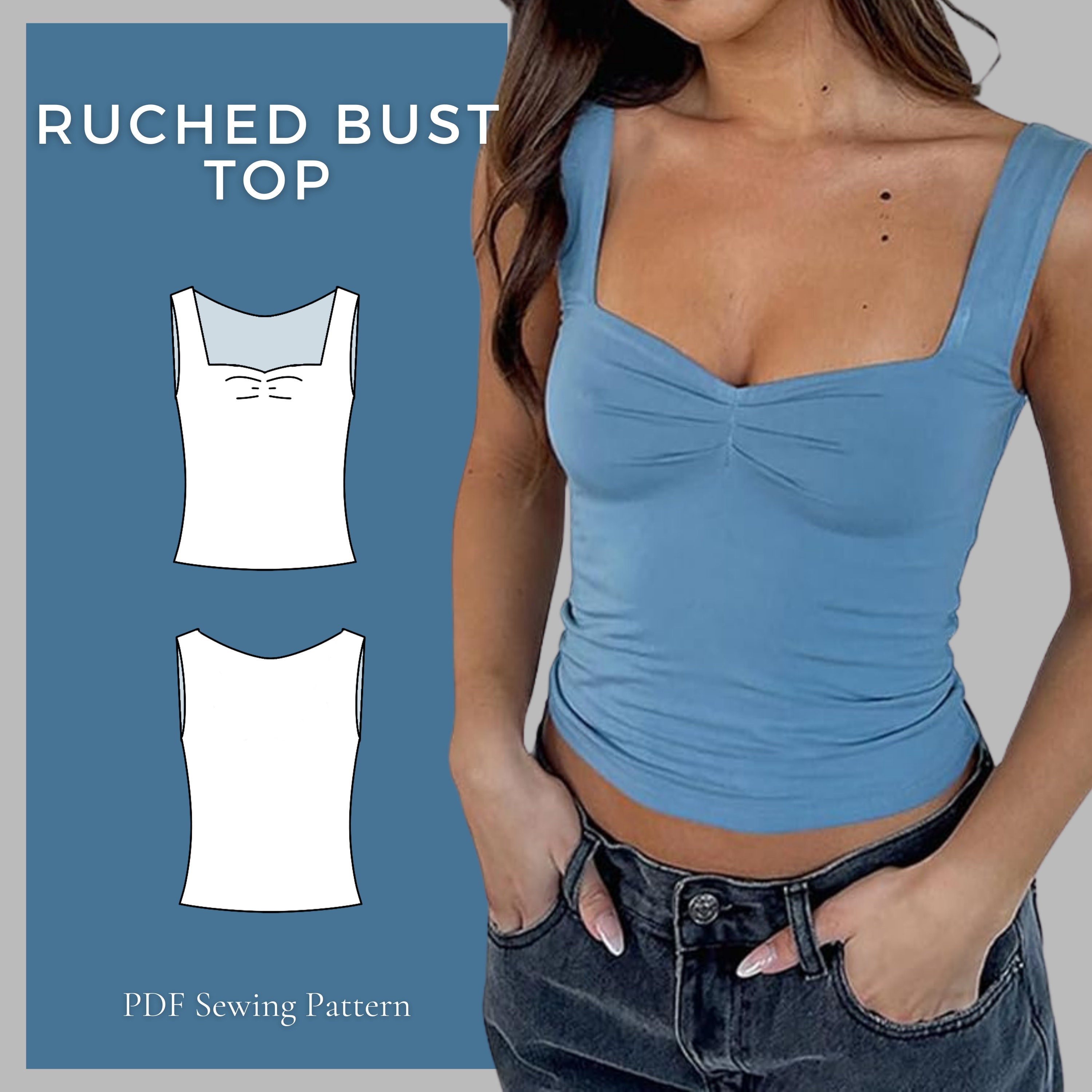 Ruched bust top clearance