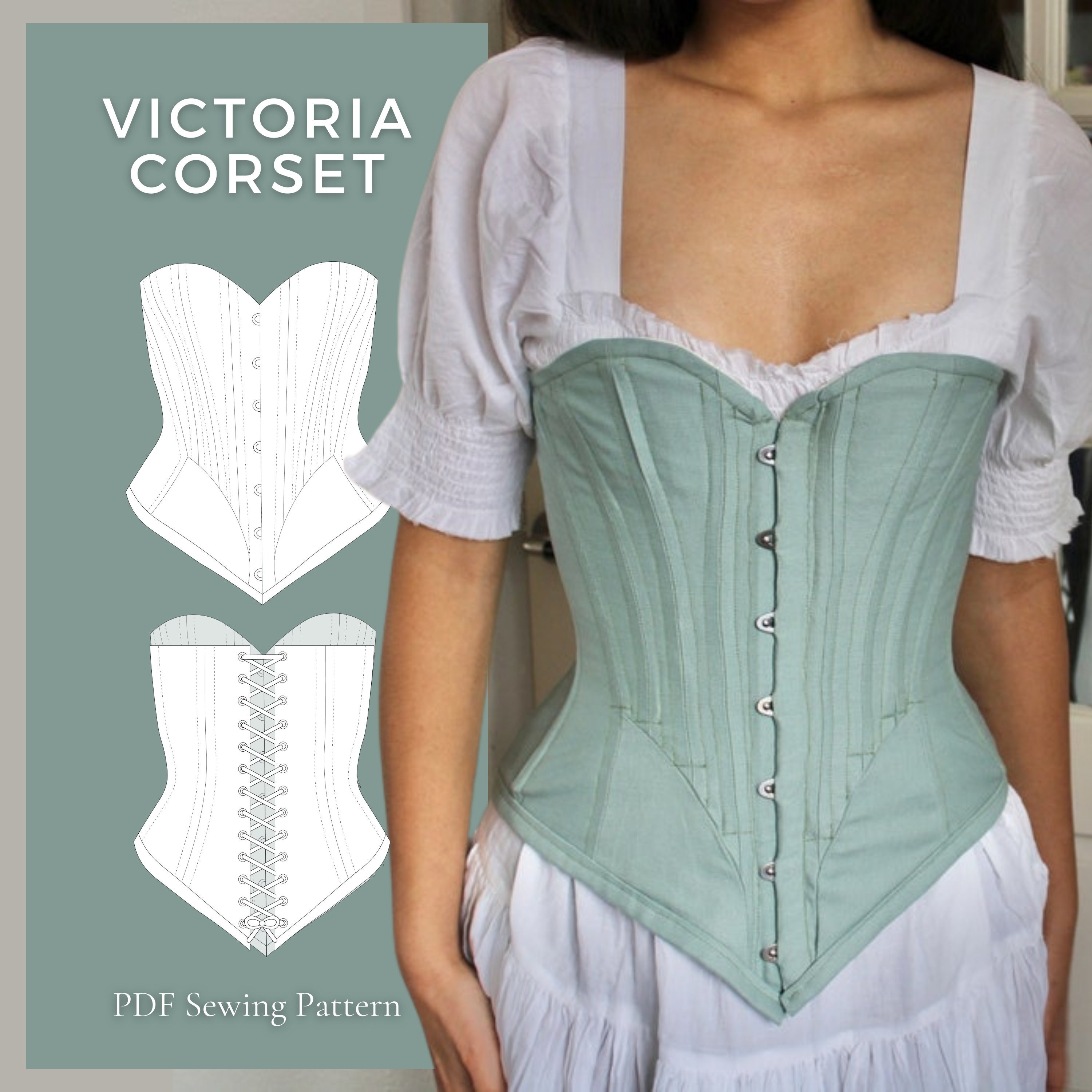 Late Victorian Corded Corset Pattern 