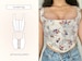 Corset Top Sewing Pattern Download PDF, Summer Top XS, S, M, L, XL Shirt Top Pattern Sewing pdf, Women Crop Top Bustier Downloadable Pattern