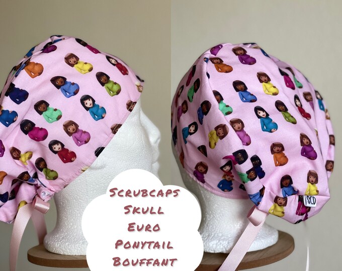 Pink Labor and Delivery Nurse Scrub Hat, OB Scrub Hat, OBGYN Scrub Hat, Obstetrics Scrub Cap Etsy