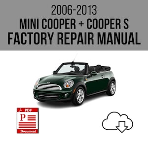 Mini Cooper + Cooper S 2007-2011 Factory Service Repair
