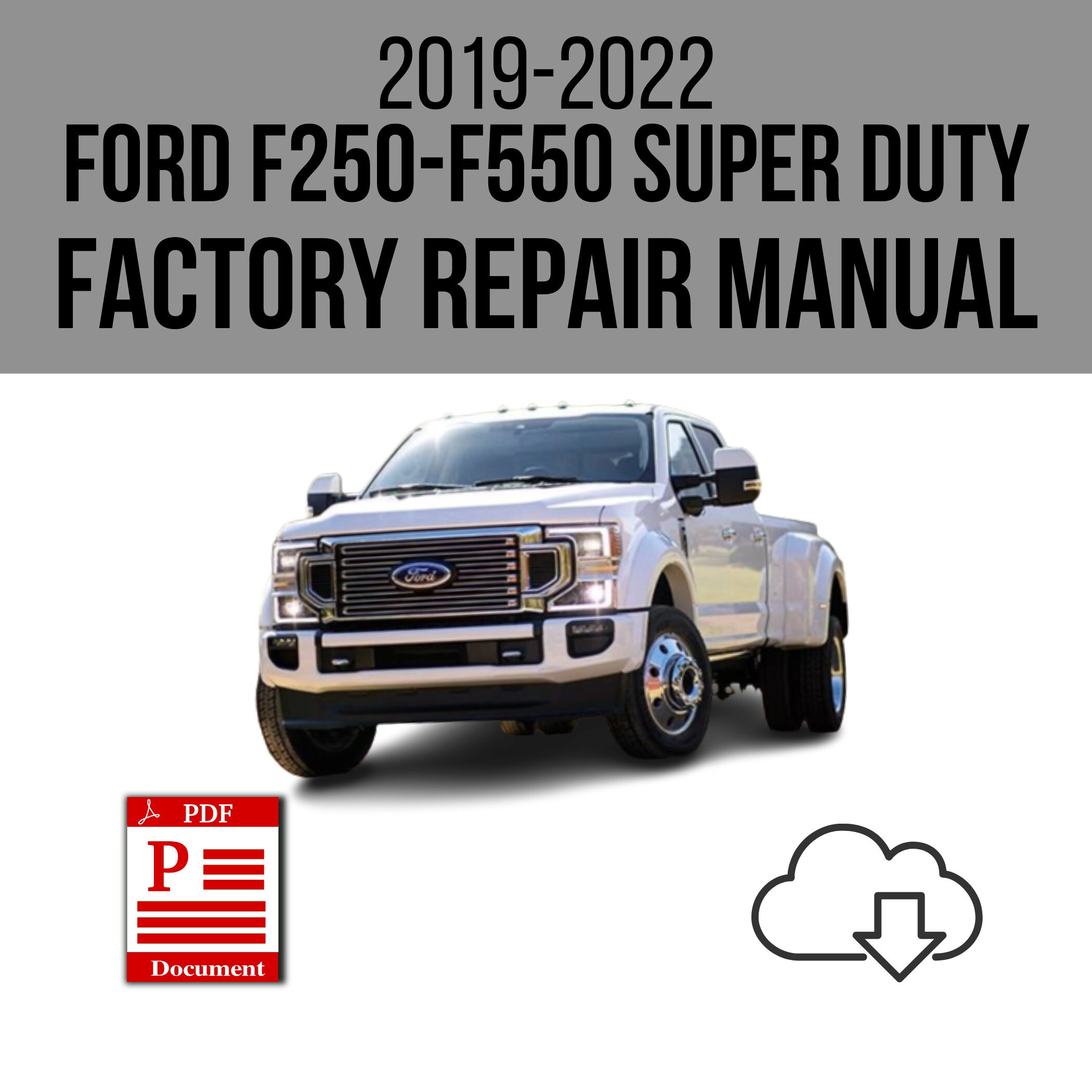 Manual Camión Ford 2002 Manual Del Propietario Original Para Ford F-250 A F-550 Super Duty (año 2002) - Guía De Usuario En Papel Office Oem