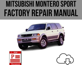 Mitsubishi Montero Sport 1997-2005 Workshop Service Repair Manual Download