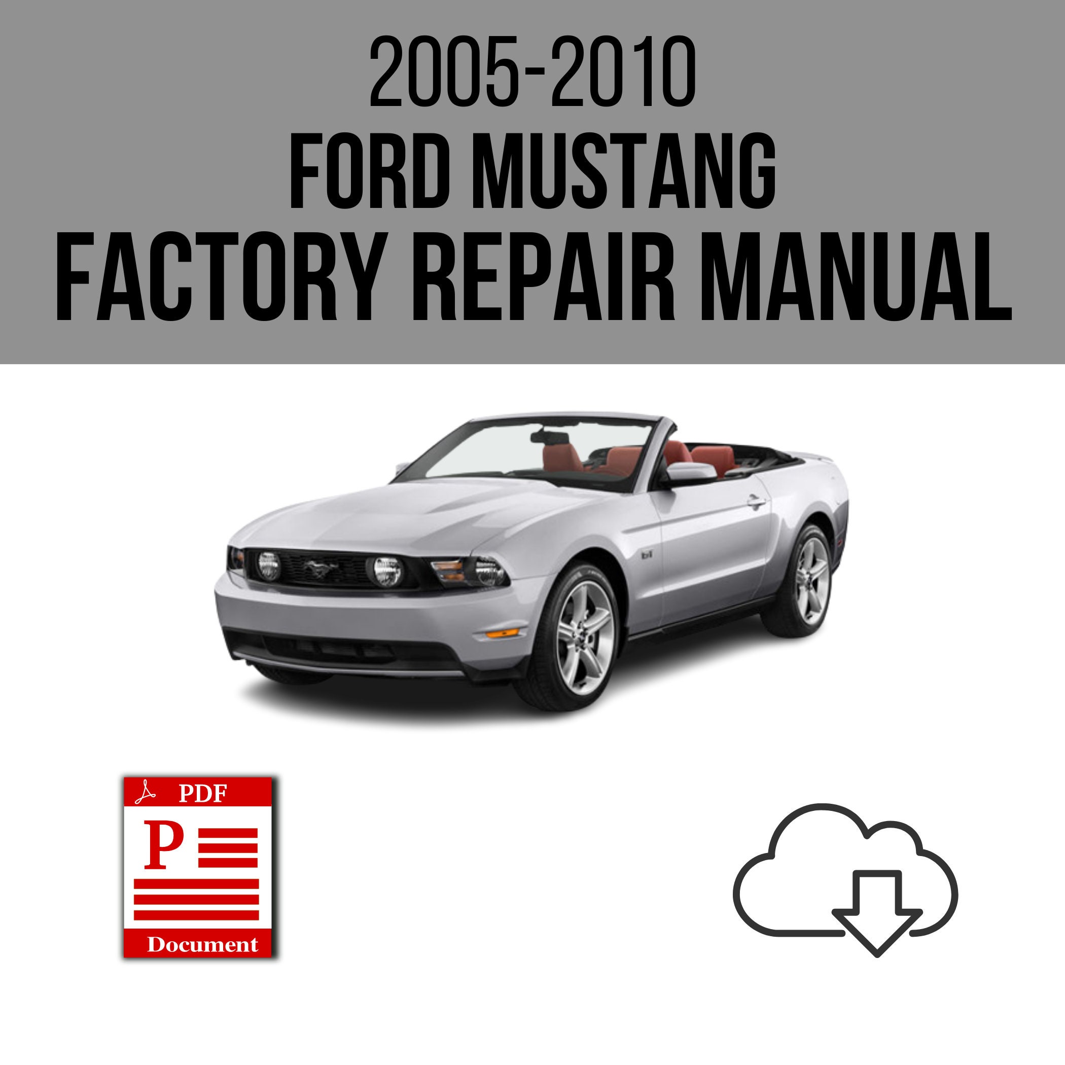 Ford Mustang 20052010 Service Repair Manual Download Etsy
