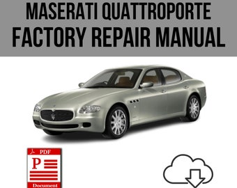 Maserati Quattroporte 2003-2012 Workshop Service Repair Manual Download