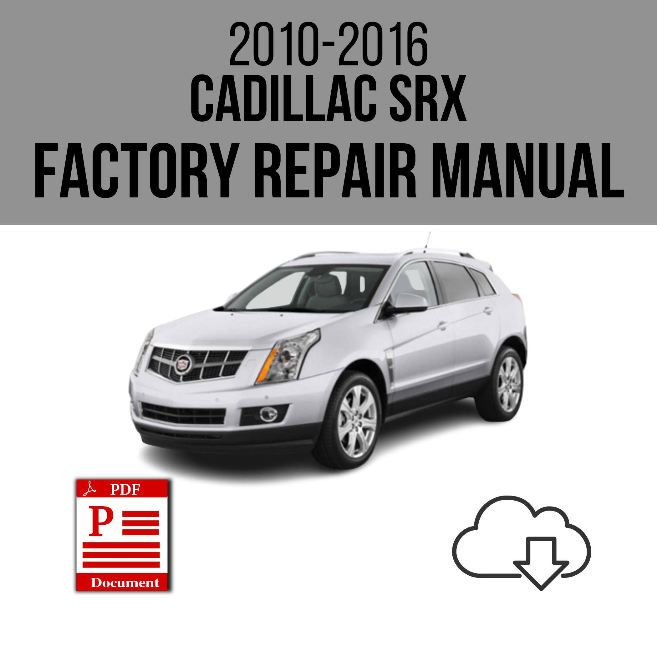Cadillac SRX 20102016 Service Repair Manual Download Etsy