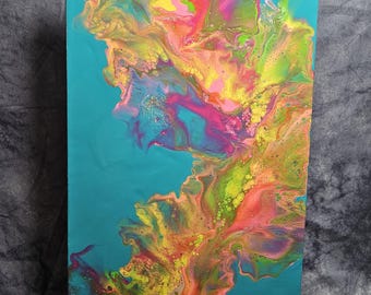 La forma de ti - Pintura acrílica de 30 x 60 cm