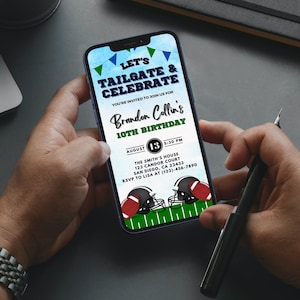 Tailgate Birthday | Football Invite | Tailgate Party | Tailgate Party Evite | Football Tailgate Invitation | Sports Evite