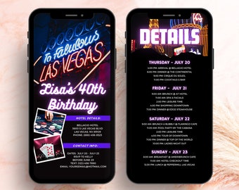 Las Vegas Geburtstag Reiseverlauf | Geburtstags-Route | Wochenend-Route | Las Vegas Wochenende | Digitale Wochenend-Route