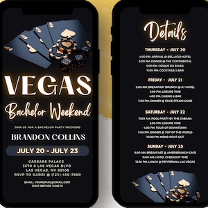 Fin de semana de licenciatura / Itinerario de licenciatura / Itinerario de Las Vegas / Fin de semana de Las Vegas / Itinerario de fin de semana