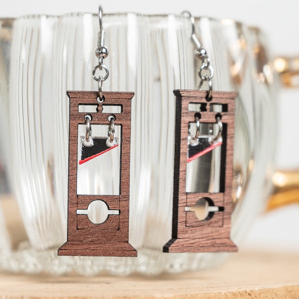 Halloween Earrings - Guillotine Earrings - Gothic Earrings - Fun Halloween Earrings