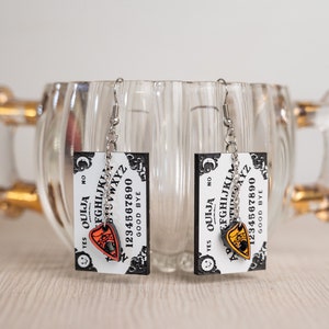 Halloween Earrings - Ouija Board with Planchette Earrings