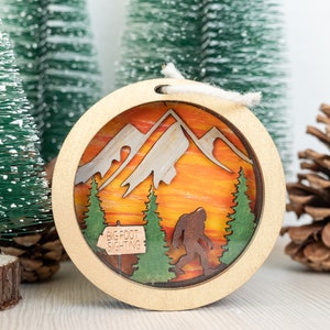 Bigfüße schichten weihnachtsanhänger