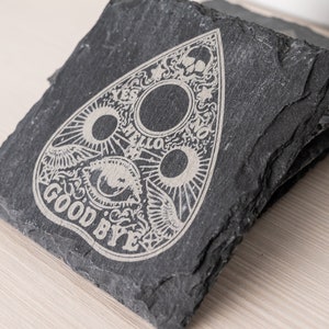 Ouija Planchette Coasters - Halloween Decor Tableware - Gothic Decor