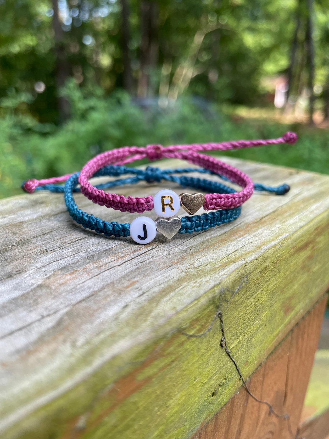 Custom Initial Bracelet Partners Love Anniversary Bracelet Etsy