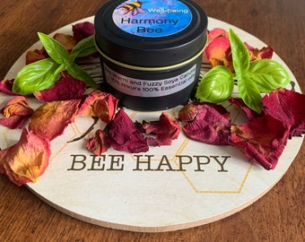 Bee Warm & Fuzzy soy wax aromatherapy candle