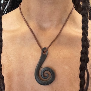 Hand Forged Spiral Necklace