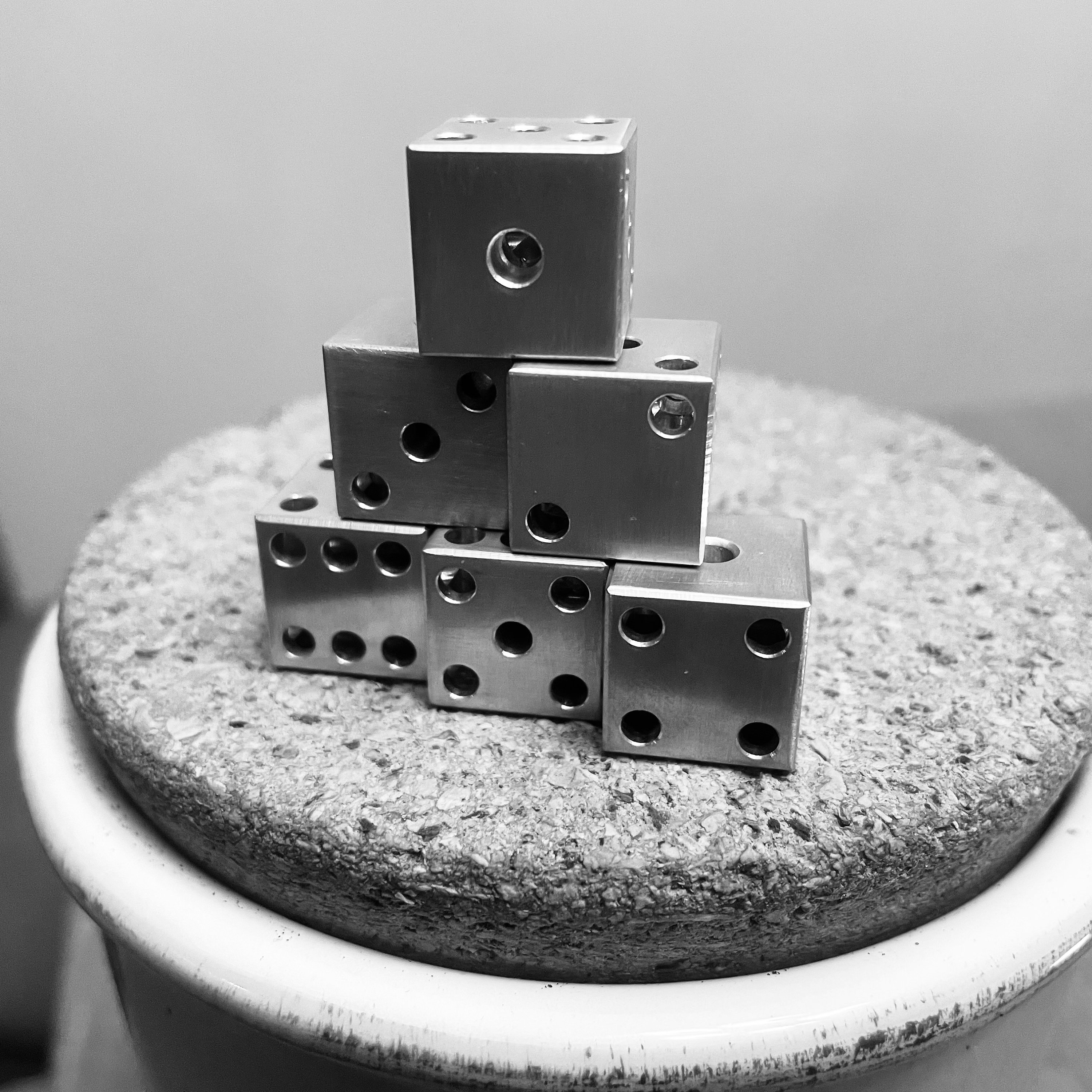Aluminum Dice, Metal Dice, the Holed 6d Dice Etsy