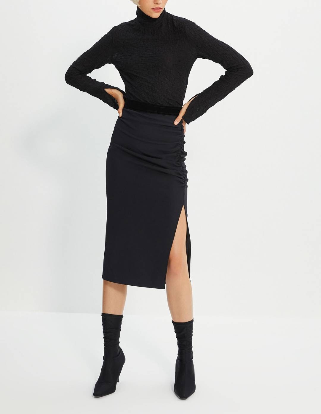Midi pencil skirt clearance black