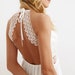 White backless summer dress,mini beach dress,bachelorette dress,boho wedding dress,simple wedding dress,gift for her,boho clothing 