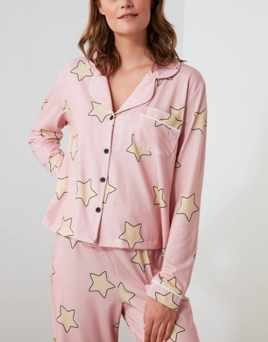 Pink star pyjamas sale