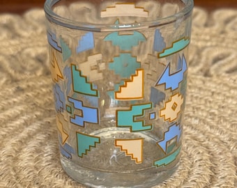 Portavelas votivo con estampado vintage del suroeste