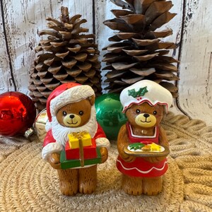 Scott&#39;s Collectables Santa Bear salt & pepper shakers Holiday Christmas