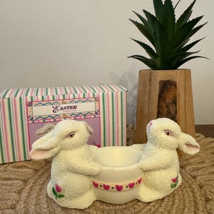 Vintage Easter Bunny Egg Holder