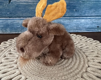 Vintage Dakin 1983 Moose Plush Animal