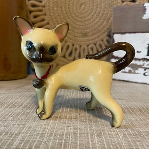 Vintage Norcrest fine China, Siamese cat figurine, Japan