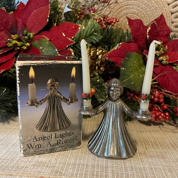 Silver Angel Candle Holder Etsy