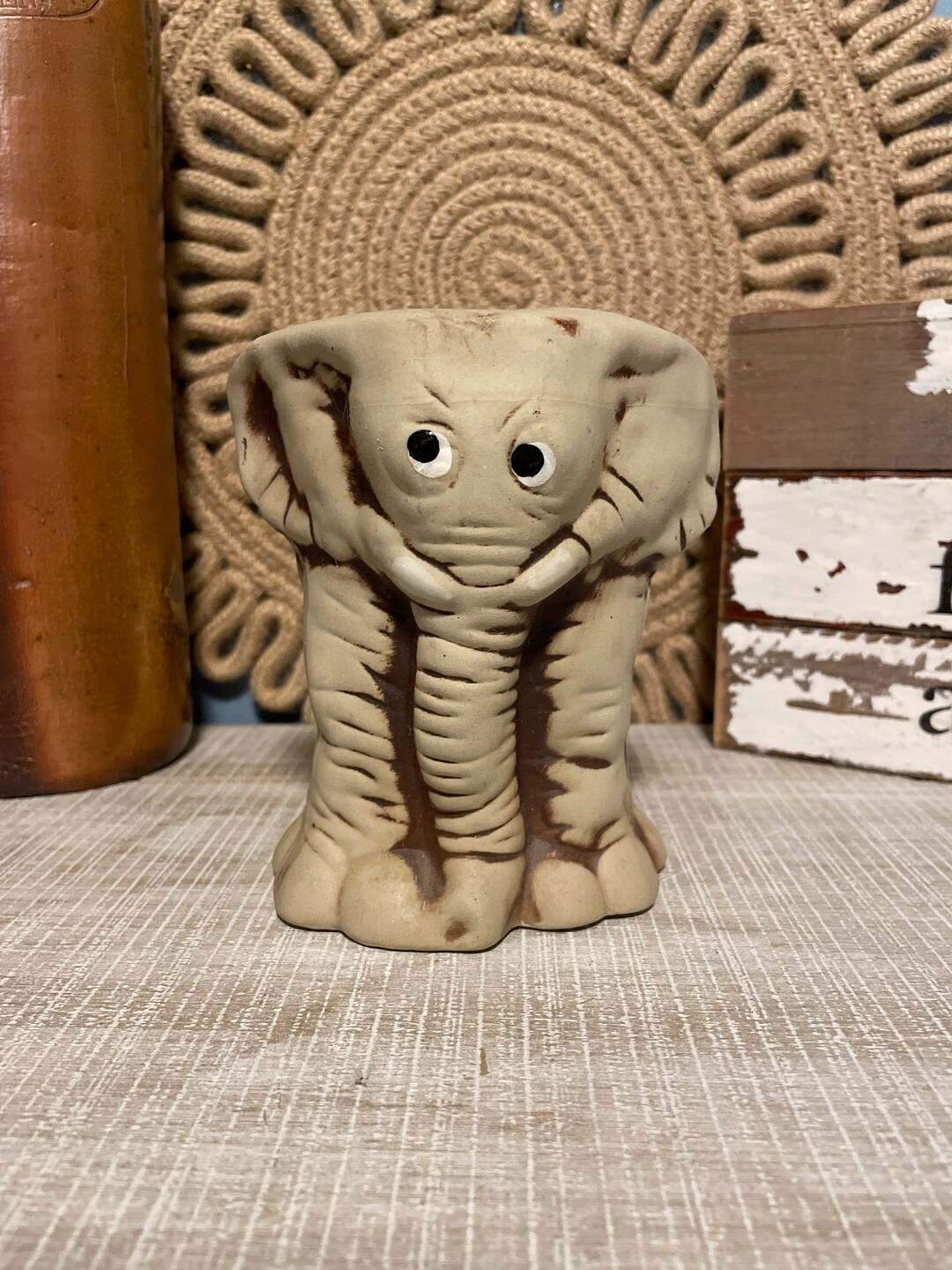 Vintage Elephant Planter Etsy