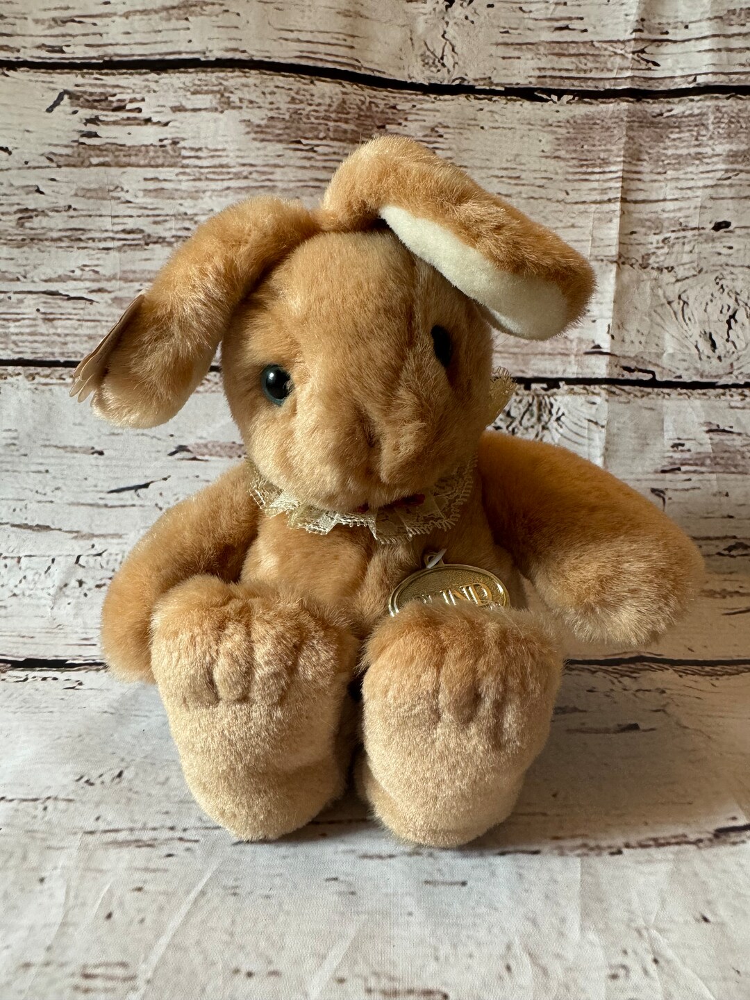 Vintage Gund Plush Bunny Rabbit, Tubbi-bunn, 3451, Brown, 1990, Stuffed ...
