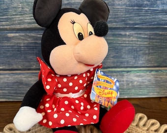 Vintage Applause Plush Windup Musical Plush Stuffed Disney Minnie Mouse 1980’s