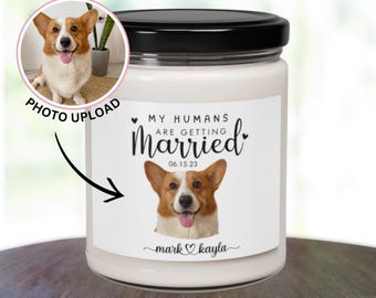 カスタム犬の婚約ギフト、私の人間が結婚するマグカップ、カスタムペット婚約ギフト、犬の婚約ギフト、ペットの肖像画、彼女へのギフト